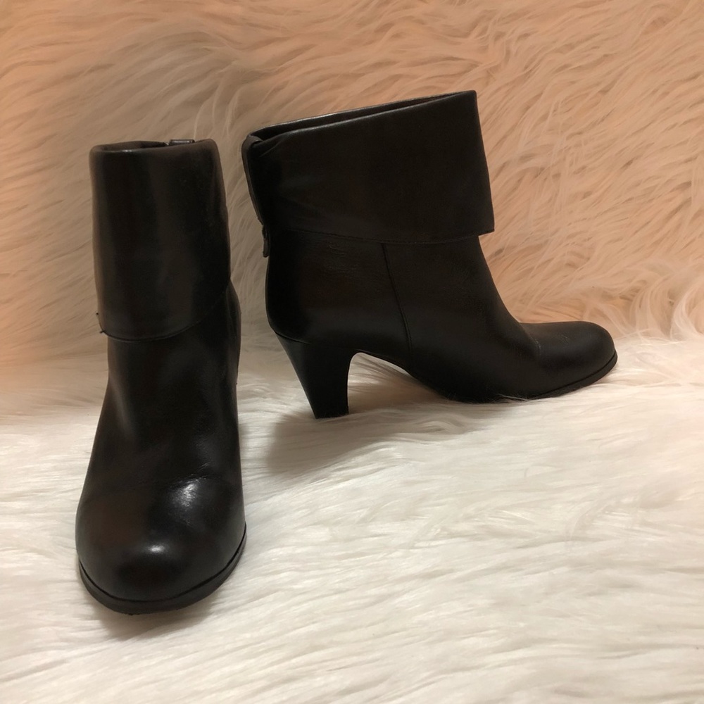 BCBG Black Leather Boots